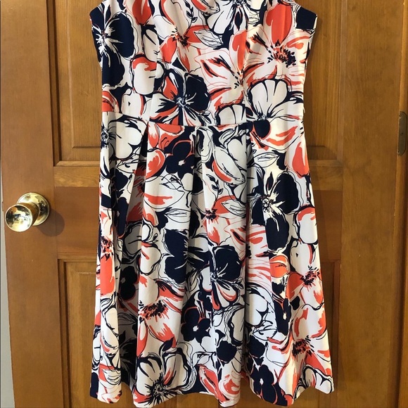 Blue & Orange business professional dress - Picture 2 of 2